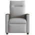 Sillón reclinable de tela gris