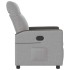 Sillón reclinable de tela gris