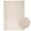 Alfombra ZIZUR apariencia yute interior exterior crema