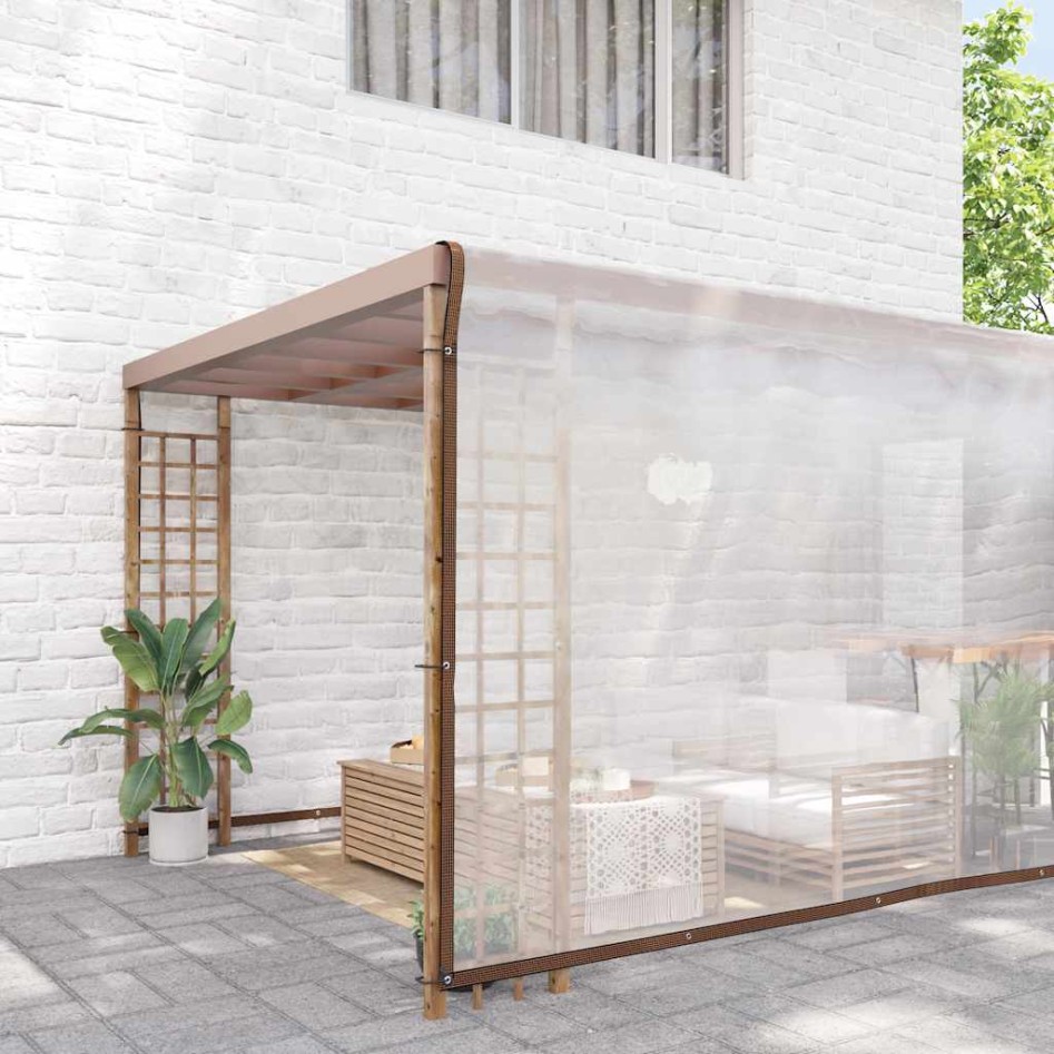 Lona transparente con ojales polietileno 8x10