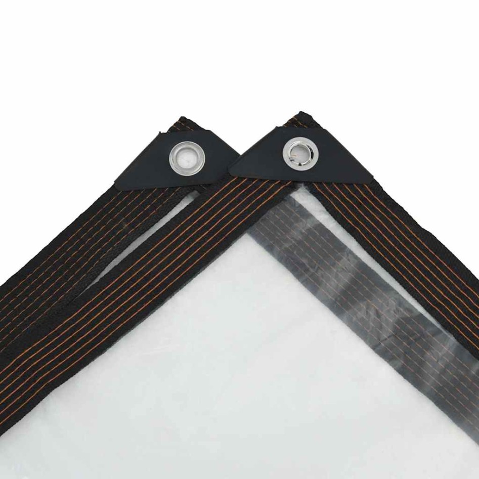 Lona transparente con ojales polietileno 8x10