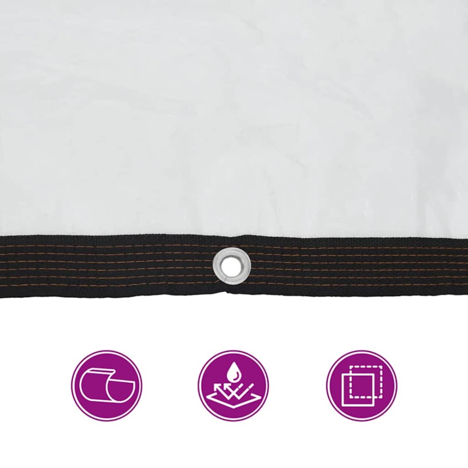 Lona transparente con ojales polietileno 8x10