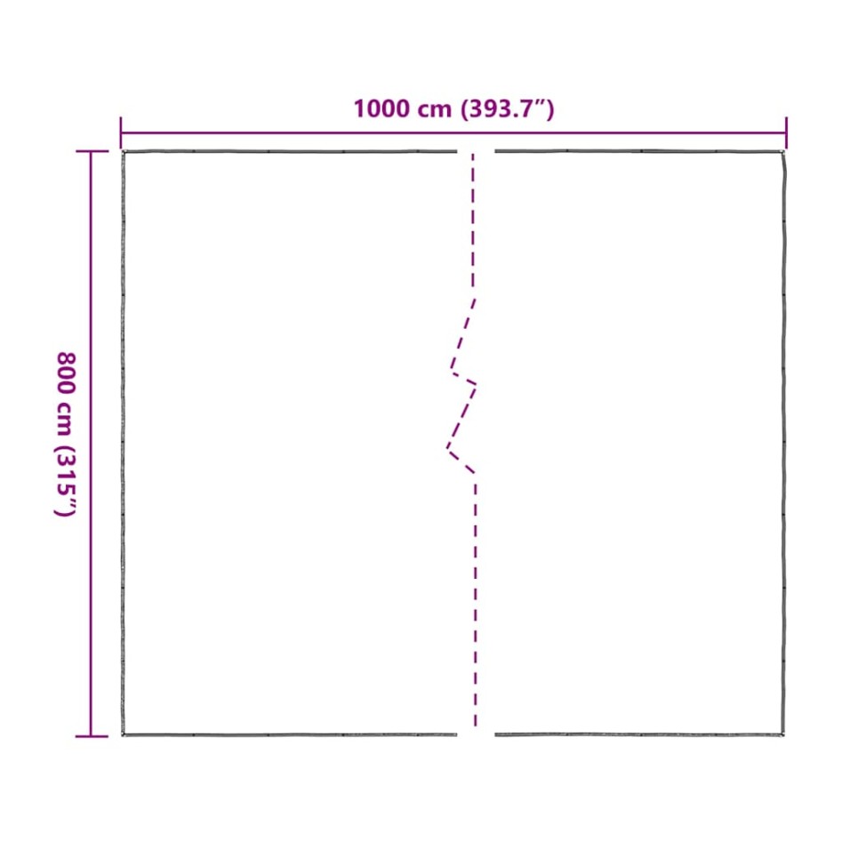 Lona transparente con ojales polietileno 8x10