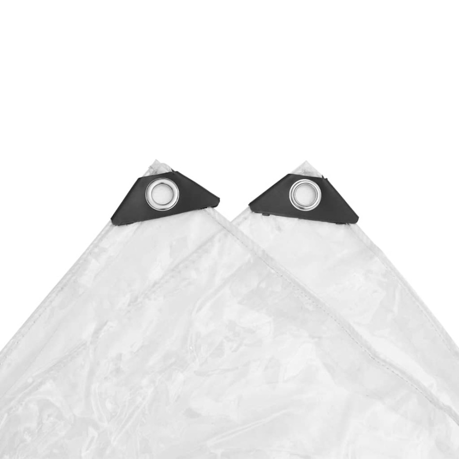 Lona transparente con ojales PVC 8x8