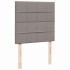 Cama otomana con colchón tela gris pardo 100x200