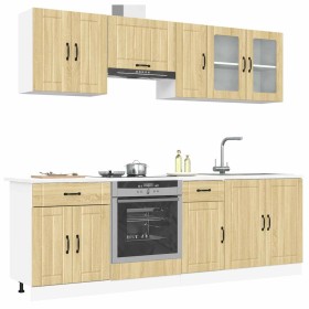 Mueble cocina Kalmar roble sonoma 8 pzas madera