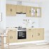 Mueble cocina Kalmar roble sonoma 8 pzas madera
