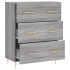 Aparador de madera de ingeniería gris Sonoma 69,5x34x90