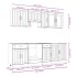 Mueble cocina Kalmar roble sonoma 8 pzas madera