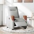 Sillón reclinable eléctrico de tela gris