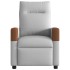 Sillón reclinable eléctrico de tela gris