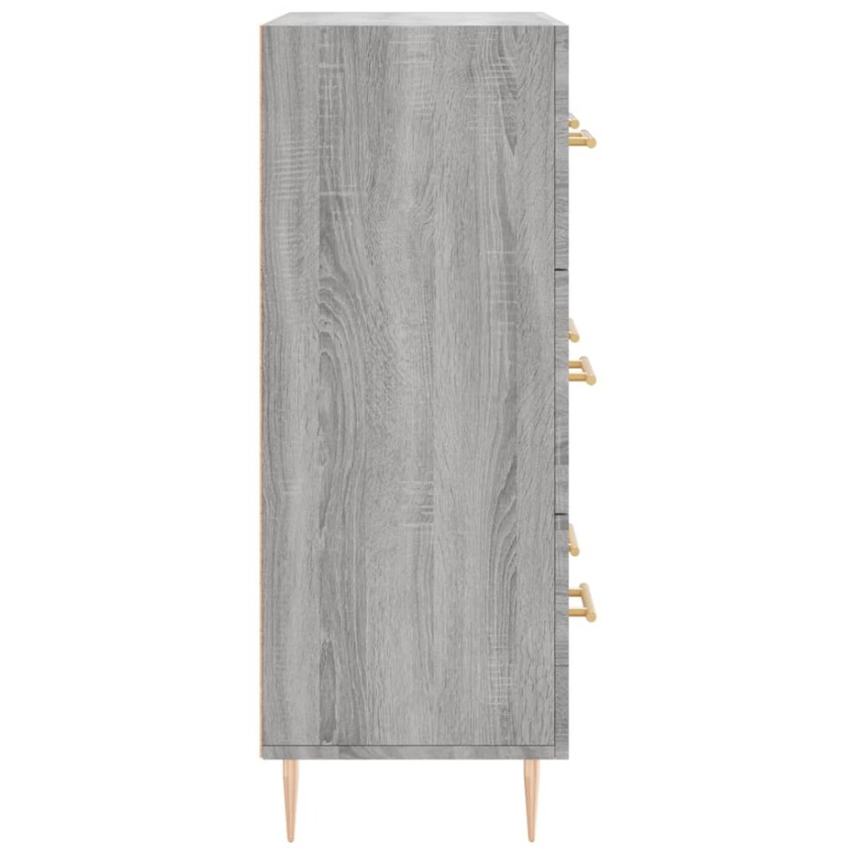 Aparador de madera de ingeniería gris Sonoma 69,5x34x90