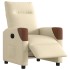 Sillón reclinable eléctrico de tela