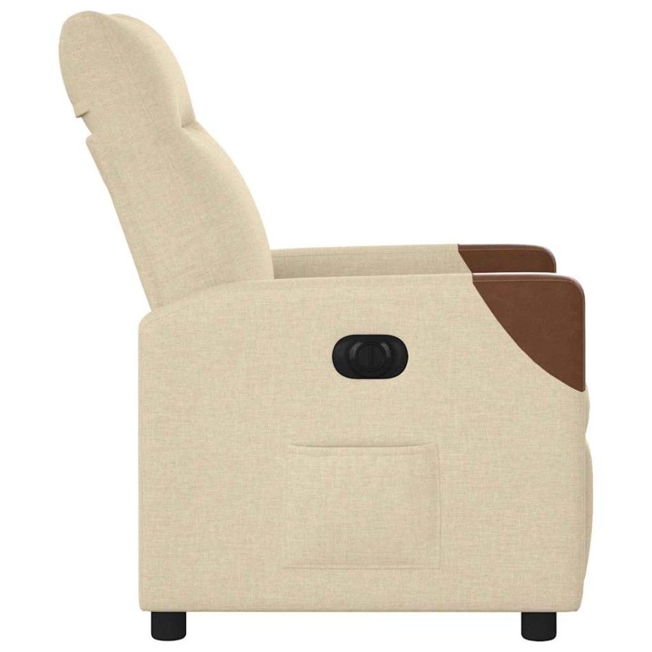 Sillón reclinable eléctrico de tela