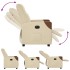 Sillón reclinable eléctrico de tela