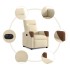 Sillón reclinable eléctrico de tela