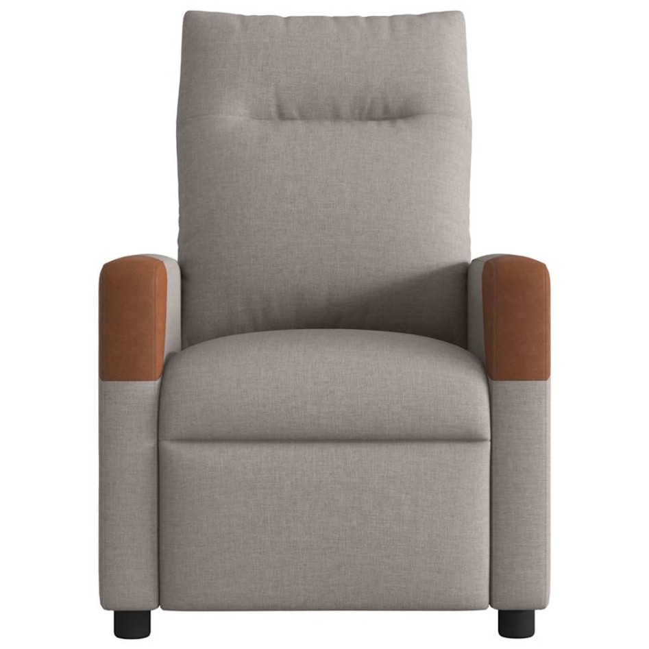 Sillón reclinable de masaje eléctrico tela gris