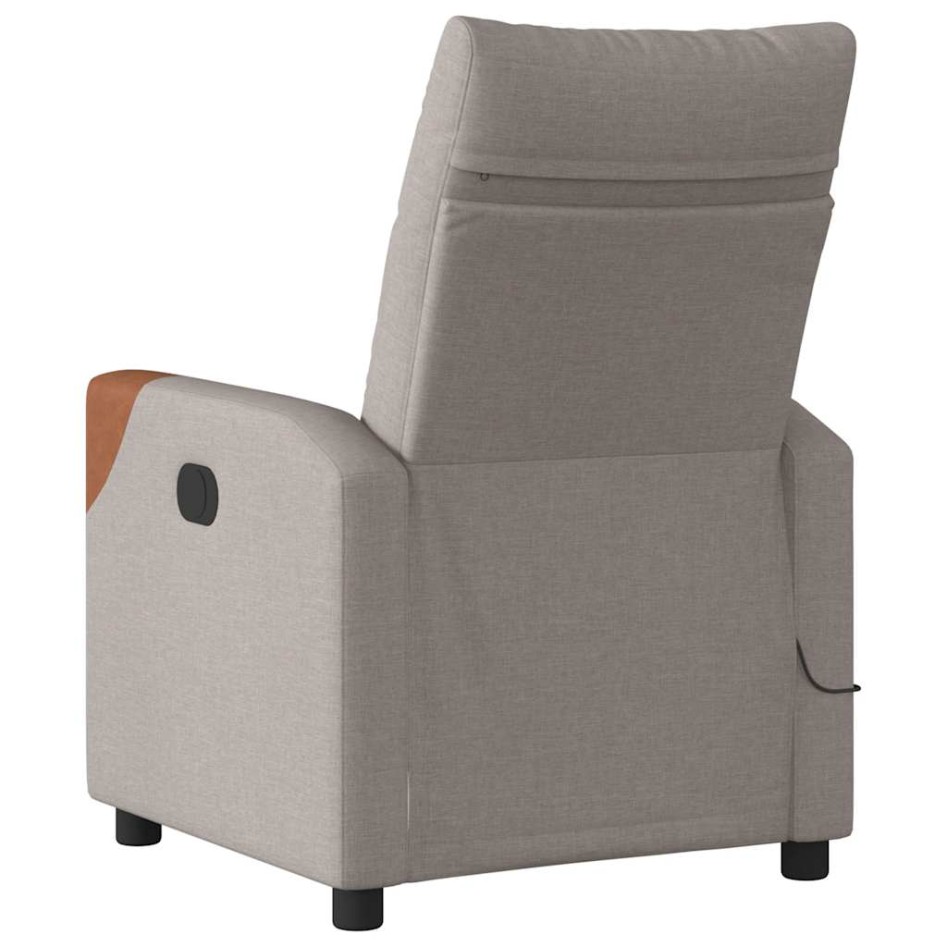 Sillón reclinable de masaje eléctrico tela gris