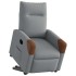 Sillón eléctrico reclinable elevable de tela gris