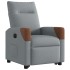 Sillón eléctrico reclinable elevable de tela gris
