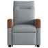 Sillón eléctrico reclinable elevable de tela gris
