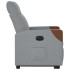 Sillón eléctrico reclinable elevable de tela gris