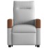 Sillón de masaje eléctrico reclinable elevable tela gris