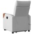Sillón de masaje eléctrico reclinable elevable tela gris