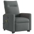 Silla de masaje reclinable de pie de tela gris