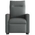 Silla de masaje reclinable de pie de tela gris