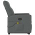 Silla de masaje reclinable de pie de tela gris