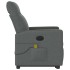 Sillón de masaje eléctrico reclinable elevable tela gris