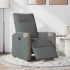 Sillón reclinable eléctrico de tela gris
