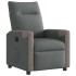 Sillón reclinable eléctrico de tela gris