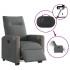 Sillón reclinable eléctrico de tela gris