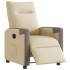 Sillón reclinable eléctrico de tela