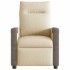Sillón reclinable eléctrico de tela