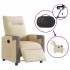 Sillón reclinable eléctrico de tela