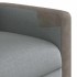 Sillón de masaje reclinable de pie de tela gris