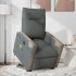 Sillón de masaje eléctrico reclinable elevable tela gris