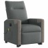 Sillón de masaje eléctrico reclinable elevable tela gris