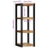 Estante de pared madera maciza de mango 35x35x100