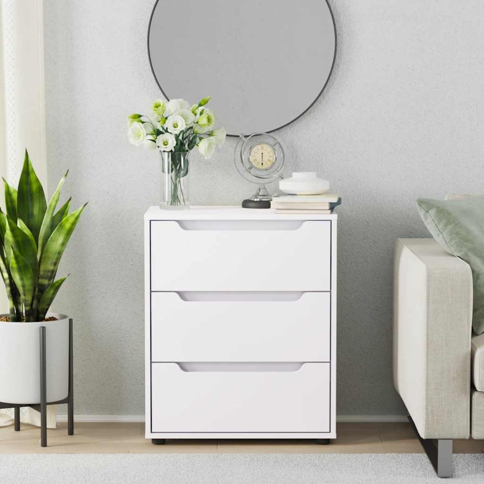 Aparador VISNES blanco 60x40x73 cm madera de