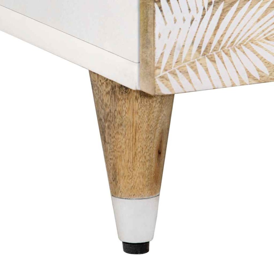 Mesa de centro de madera maciza mango 80x54x40