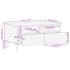 Mesa de centro de madera maciza mango 80x54x40