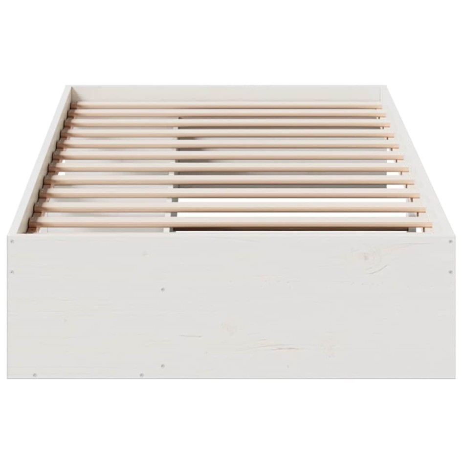 Sofá cama sin colchón madera maciza de pino blanco 90x200