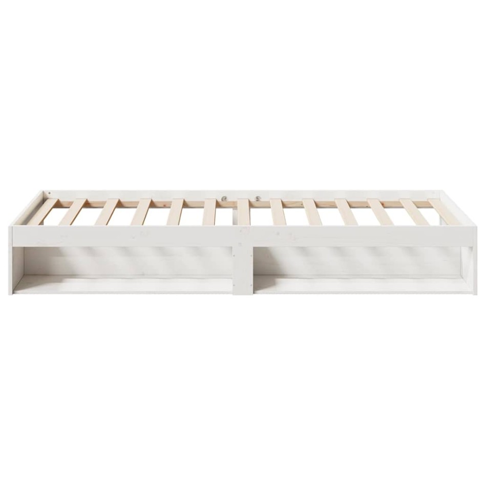 Sofá cama sin colchón madera maciza de pino blanco 90x200