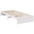 Sofá cama sin colchón madera maciza de pino blanco 90x200