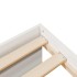 Sofá cama sin colchón madera maciza de pino blanco 90x200