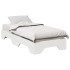 Estructura de cama sin colchón apilable blanca 90x190
